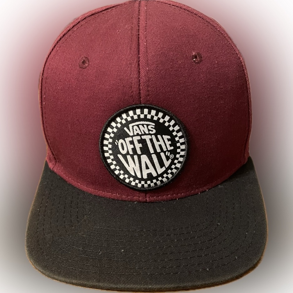 Vans Maroon and Black Hat